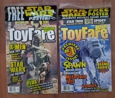 STAR WARS  Wizard Toyfare Mag Sept 1997 / Apr 1998 (Lot of 2) w/ posters 1 seal picture