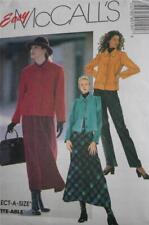 McCALL'S 9019 MISSES TEEN LOOSE FIT JACKET PANTS & SKIRT PATTERN SIZE 8 10 12 picture