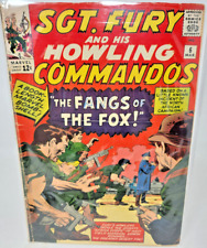 SGT FURY AND HIS HOWLING COMMANDOS #6 JACK KIRBY COVER ART *1964* 4.5* picture
