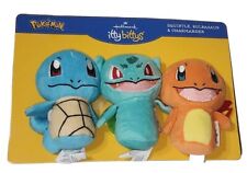 Hallmark Itty Bittys POKEMON Set of 3 Squirtle Bulbasaur Charmander Carded New picture