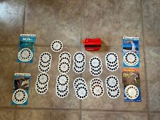 Vintage View-Master Lot With 1 Viewers 43 Mixed Reels Smurf Muppet National Park picture