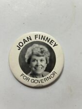 Vintage Joan Finney For Governor Kansas KS Political Pinback Button picture
