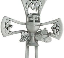 N.G. Pewter First Holy Communion Standing Cross Decoration, 4 Inch picture