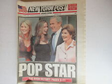 GEORGE BUSH WINS FOUR MORE YEARS BEATS JOHN KERRY NEW YORK POST Nov. 4, 2004 picture