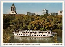 Winnipeg Manitoba Canada, MS River Rouge, Assiniboine River, Vintage Postcard picture