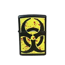 Zippo Biohazard Resident Evil Black And Yellow Blood Splatter Lighter Rare Toxic picture