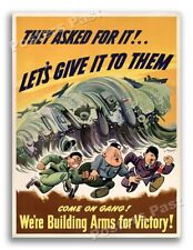 “They Asked For It” 1942 Vintage Style World War 2 Poster - 24x32 picture