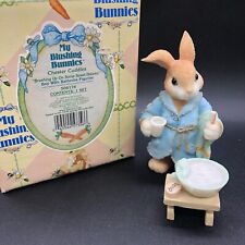 My Blushing Bunnies Chester Cuddles Brushing Up On Some Sweet Dreams Enesco Box picture