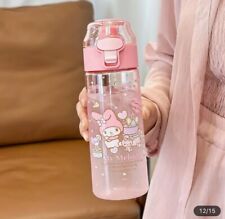 My Melody Water Bottle Pink 18.6oz Tritan Sports Bottle New Sanrio picture