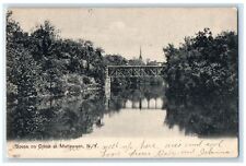 1906 Scene On Creek And Trees At Matteawan New York NY Posted Vintage Postcard picture