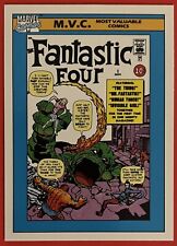 1990 Marvel Universe: M. V. C. #124 - the Fantastic Four #1 Card, GEM Mint  picture