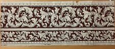 Important early 19th Century French Neoclassic Scroll Wallpaper Border (2130)  picture