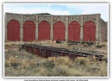 Como Roundhouse Railroad Depot and Hotel Complex Park County Railway Postcard picture