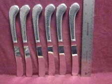 6pc IIC Hammered Colonial Stainless Steel Japan KNIVES 9 5/8