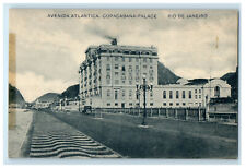 c1905s Avenida Atlantica Copacabana Palace Rio De Janeiro Brazil Posted Postcard picture