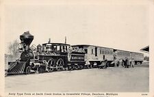 Dearborn MI Michigan Smiths Creek Train Railroad Station Depot Vtg Postcard C6 picture