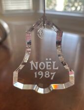 Baccarat Crystal Noel 1987 Bell Christmas Ornament MIB picture
