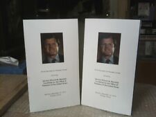 PAIR OF 2 KENNEDY FOR PRESIDENT VINTAGE DINNER PROGRAMS DATED DECEMBER 10, 1979 picture