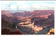 1932, Sunset from Mojave Point, GRAND CANYON, Arizona Postcard - Fred Harvey picture