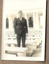 VTG PHOTO Very Tall Young Man at Arlington Amphitheater 1930s picture
