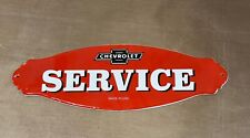 Chevrolet  Service Motor  Oil  Advertising Porcelain Sign picture