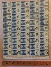 1944? Complete Sheet WWII Soldier Widows & Orphans Seals Cindarella picture