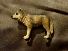 2002 Vintage Realistic Schleich Grey Wolf Wildlife Animal Figure Timber Wolf-2 picture
