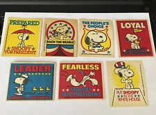 Seven Vintage Millbrook Bread Snoopy For President Promo Stickers picture