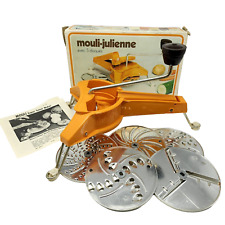 Vintage Moulinex 445 Mouli-Julienne 5 Disc Slicer Shredder French Salad Chopper picture