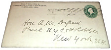 APRIL 1897 LS&MS COMPANY ENVELOPE NYC PRESIDENT CHAUNCEY M. DEPEW  picture