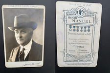Henri Manuel, Paris, Vintage Silver Print ID Actor  Print a picture