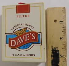 Vintage Dave's Cigarette Philip Morris 6 Foot Metal Tape Measure Plastic Case picture