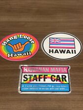 Lot Of 3 Rare Vintage Hawaii 80’s Stickers Hawaiian Kine Kards picture