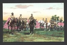 Cavalry Forces GI Tents Horses Wagon 1905 - 1914 Golden Age Antique Postcard picture