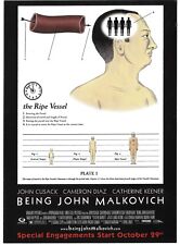 Rare Being John Malkevich Movie Ad Postcard Max Racks Unposted picture