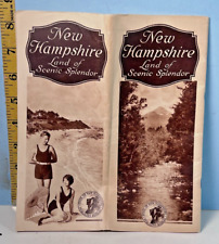 1920's New Hampshire Land of Scenic Splendor State Publicity Bureau Brochure picture