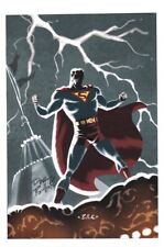 Dave Bullock SIGNED DC Comics Golden Age Superman / Super Hero Art Print picture