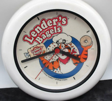 Vintage Rare 1997 Kellogg's Tony the Tiger Lenders Bagel Clock. Tested works. picture