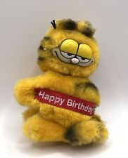 Garfield Happy Birthday Grabber Hugger Gripper Clip Plush Stuffed Toy 3.5” Cat picture
