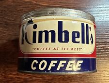 VINTAGE KIMBELL COFFEE TIN CAN FORT WORTH TEXAS*Rare picture