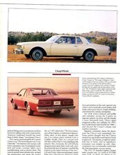 1977 CHEVROLET IMPALA CAPRICE COUPE 4 PG COLOR ARTICLE CHEVY picture