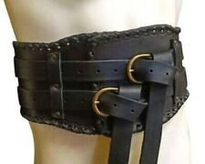 Medieval Roman Gladiator Leather Belt Wide Kidney Belt leather belt picture