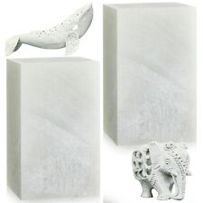 Sasylvia 2 Pcs Soapstone for Carving Block, 5 x 3 x 3 Inch, Soapstone Sculptu... picture
