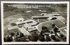 RPPC Postcard Canton NY - Aerial View Frances Banford and Hugh Williams Schools picture