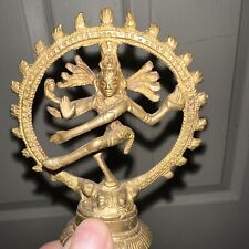 Brass Handmade Dancing Lord Shiv Figure Statue Vintage Table Showpiece Item MS28 picture