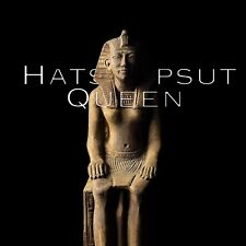 Egyptian Queen Hatshepsut statue, Museum statue for Hatshepsut, old art picture