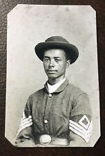Civil War African American Soldier tintype #C015RP picture