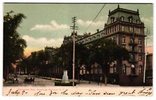 Congress Hall Hotel Saratoga Springs NY Horse Carriages c1900s UDB Postcard picture