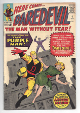 Daredevil #4 1964 Comic 1st Appearance of Killgrave the Purple Man Silver Age picture