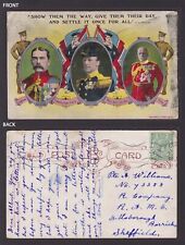 GREAT BRITAIN 1915, Postcard, Show them the way, give them their day, Propaganda picture